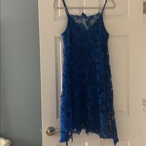 Zara blue lace dress